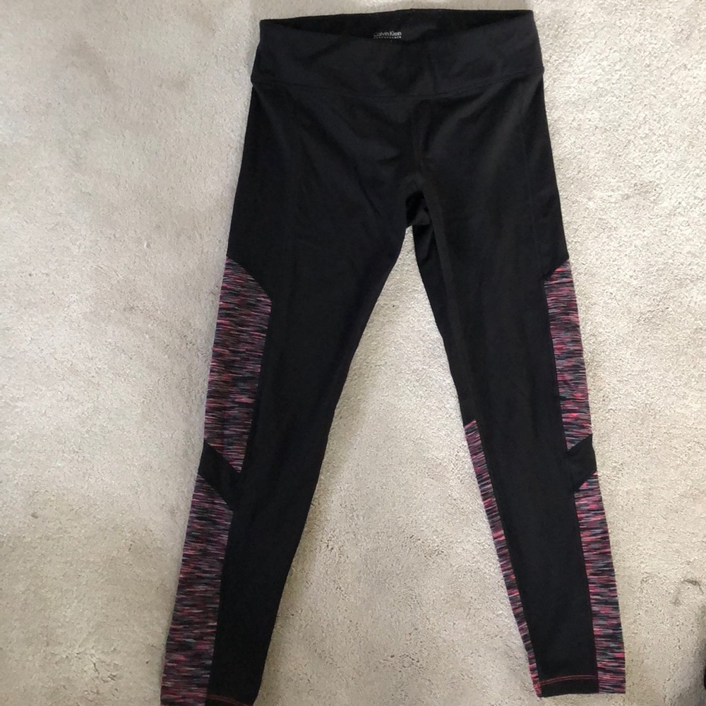 Black and rainbow leggings